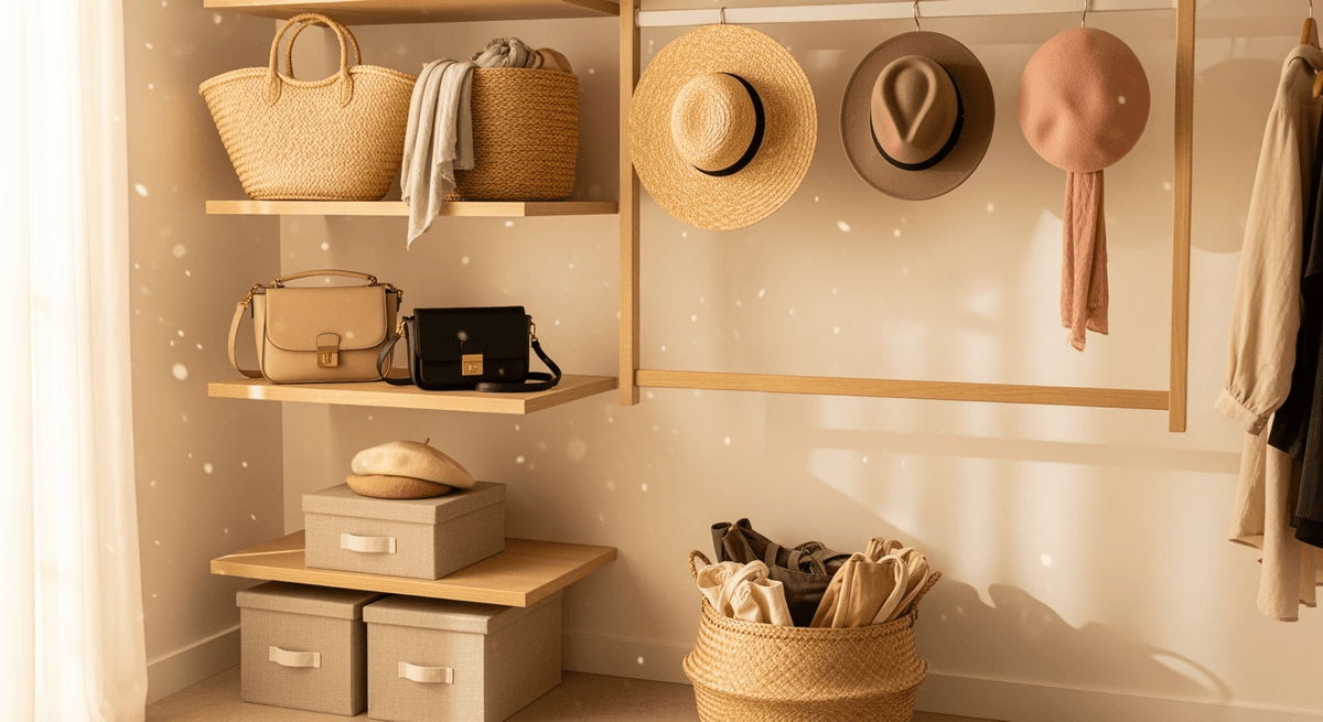 30代・40代が知らない！毎朝5分短縮できるバッグと帽子収納の3つのコツ