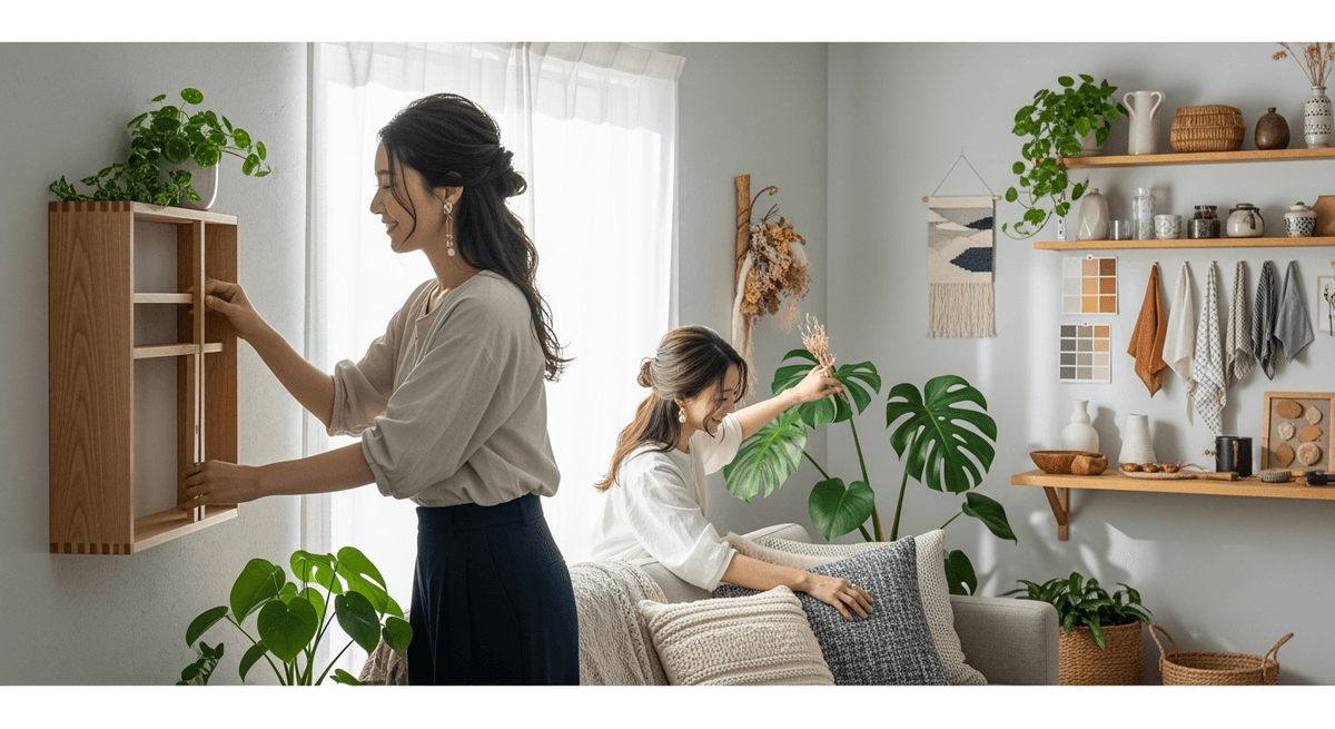 忙しい40代女性が3時間で部屋を劇的チェンジ！1万円からできる模様替えテクニック