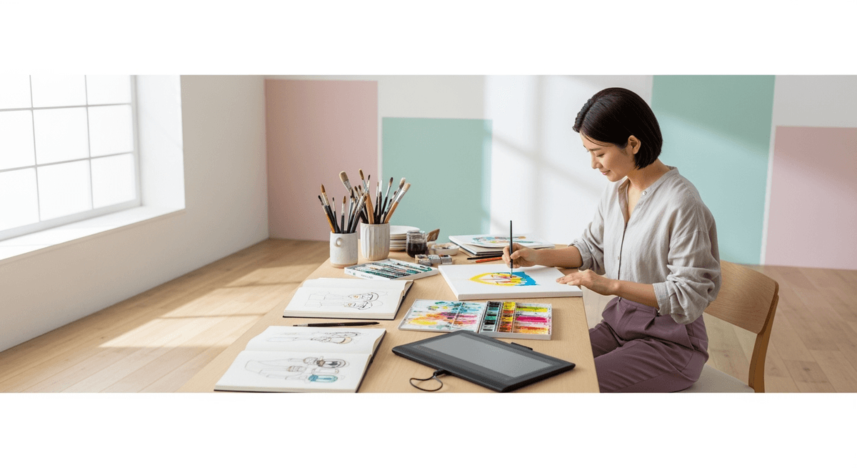 【30分で心を整える】絵を描くだけで気持ちが軽くなる40代女性の新習慣