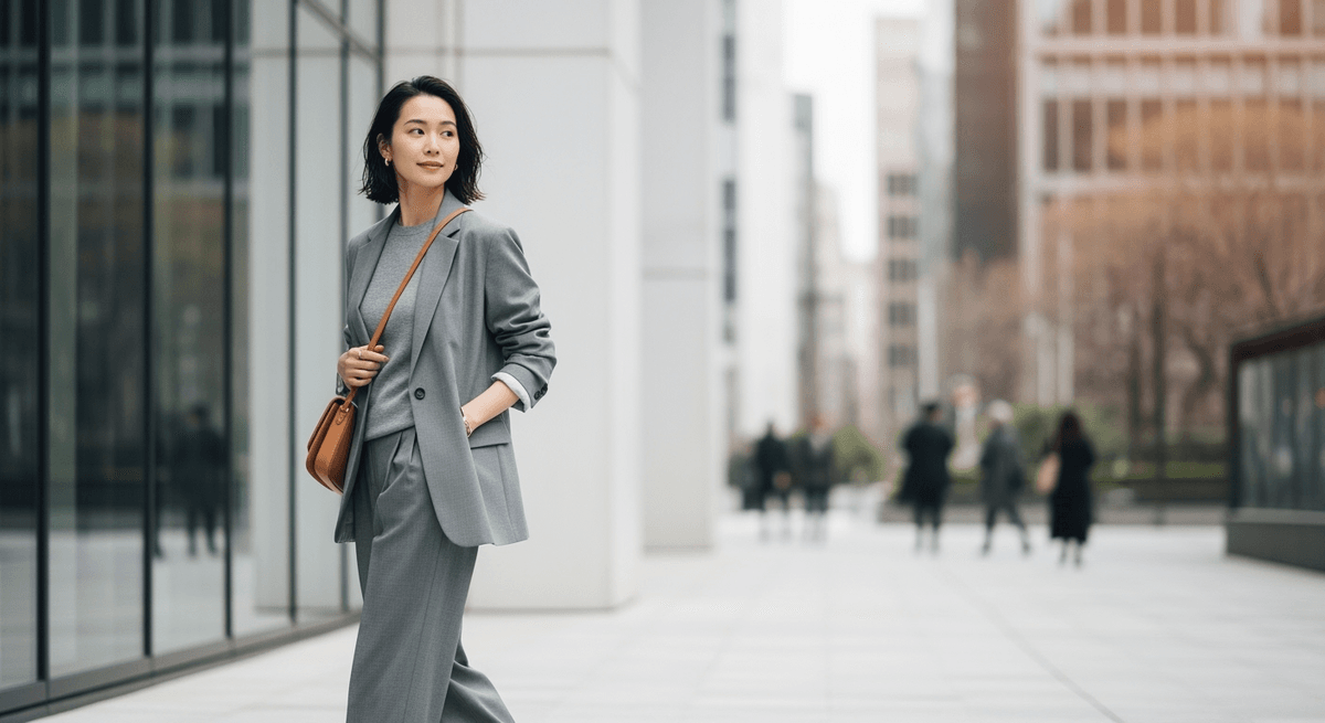 35-45歳向け｜グレーで作る“こなれ感”ある大人の着こなし術
