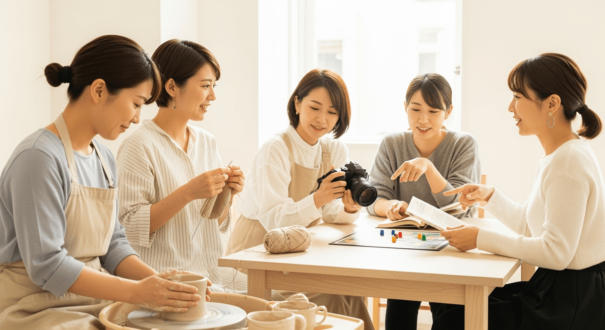 30代40代女性が「趣味仲間がほしい」と思った時の現実的な作り方・続け方