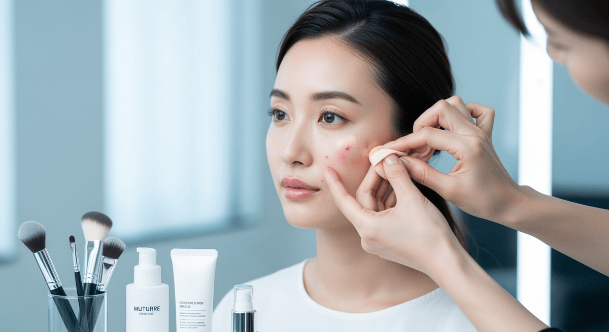 大人ニキビを隠すコンシーラーの塗り方｜30代40代が知っておきたい「点で高く、面は薄く」テクニック
