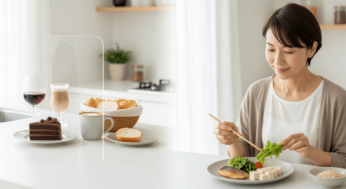 更年期に控えたい食品と賢い選び方（量・タイミング・加工度に注意）