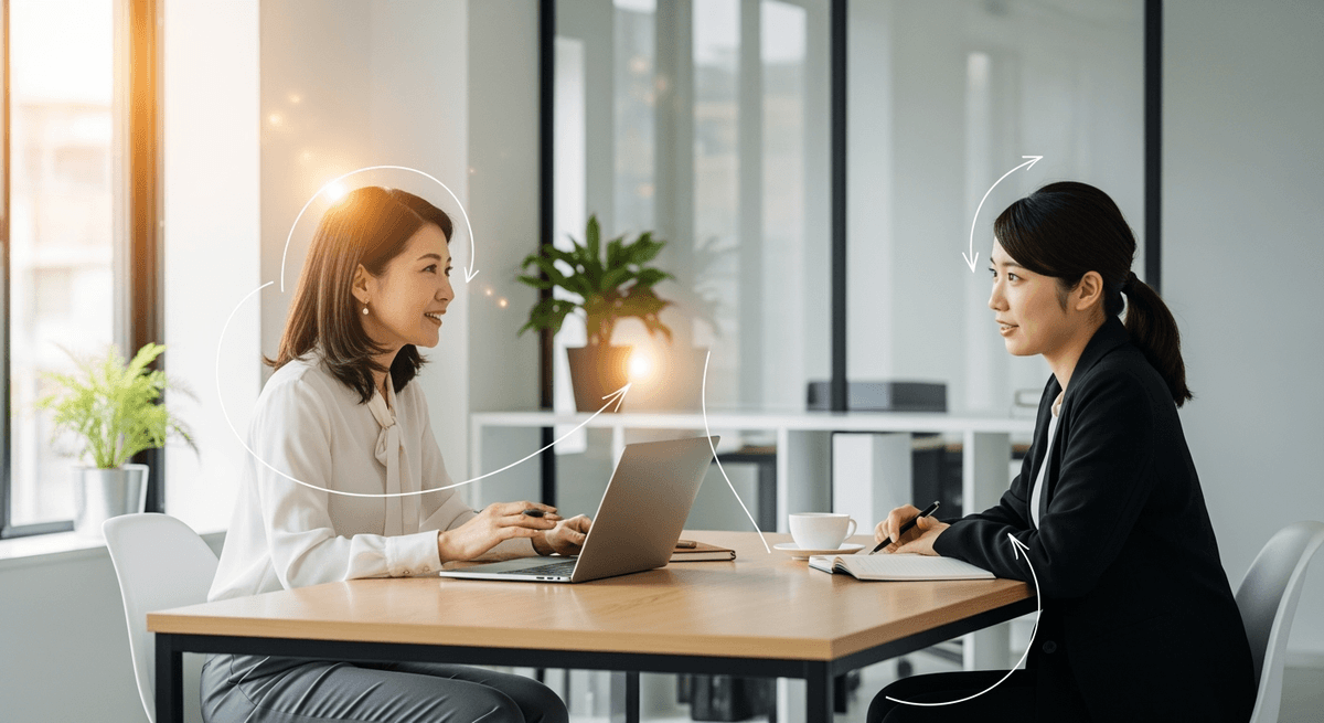 40代女性が実践する！続けられるメンタリング3ステップと具体的な会話術