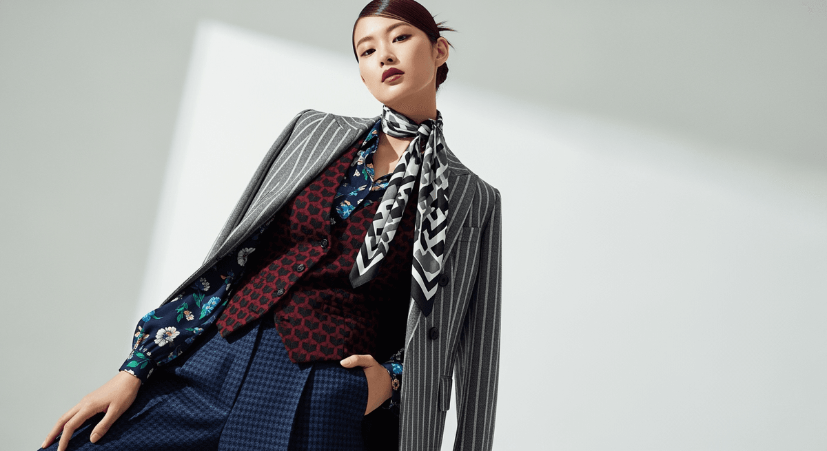 40代でも失敗しない「柄on柄」の3原則｜6:3:1の比率で一瞬で決まる大人コーデ