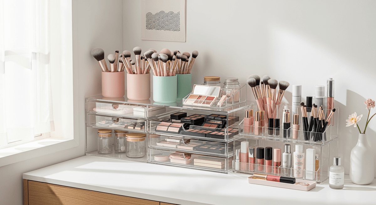 30代・40代必見！朝5分短縮「戻す動線」メイク道具収納3ステップ