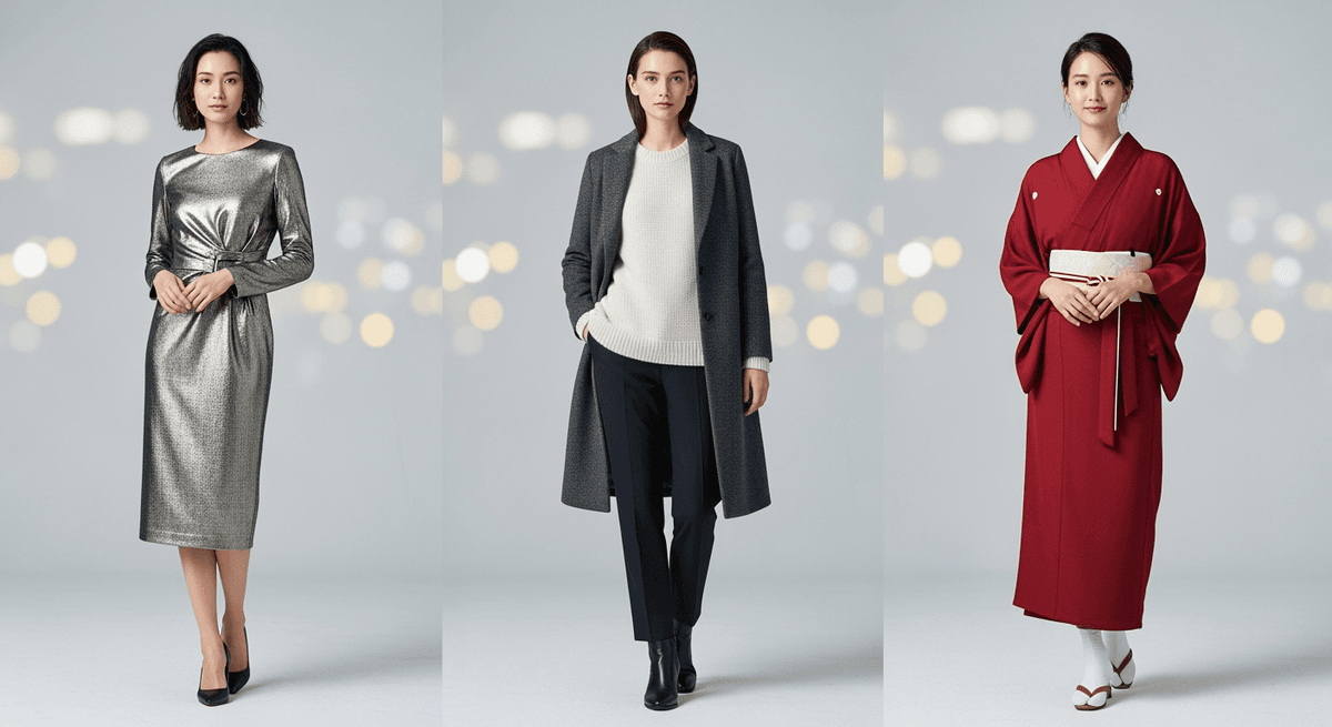 年末年始の装い3つの原則｜気温差に強い大人のレイヤード