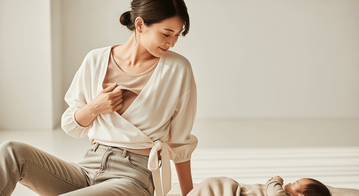 【30代40代】授乳服で失敗しない5つのチェックポイント｜秒で授乳できてきちんと見える選び方