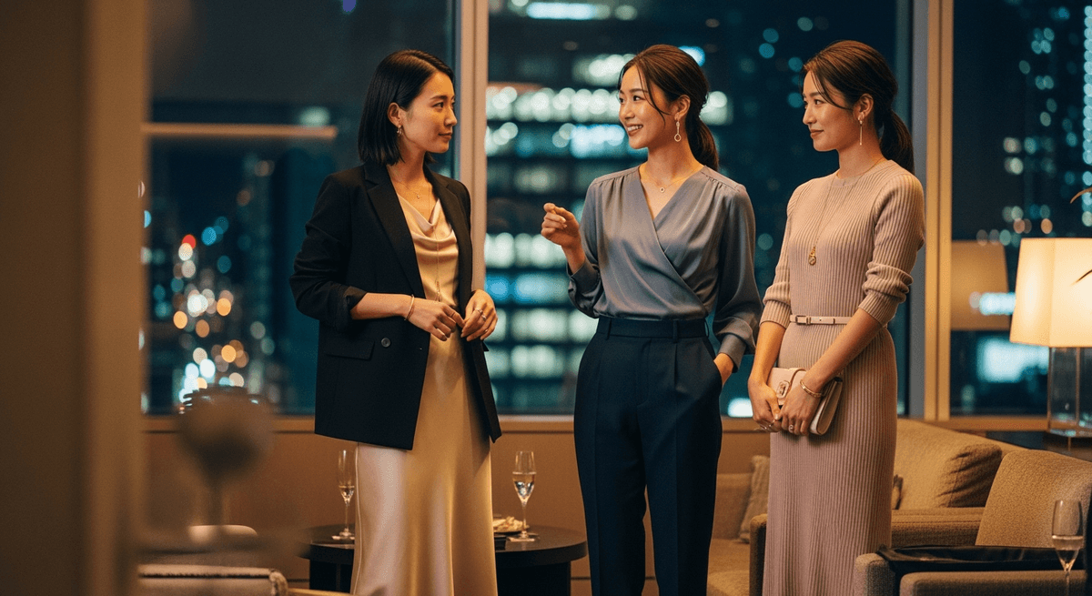 懇親会・飲み会で好印象を作る40代コーデの3つの基準