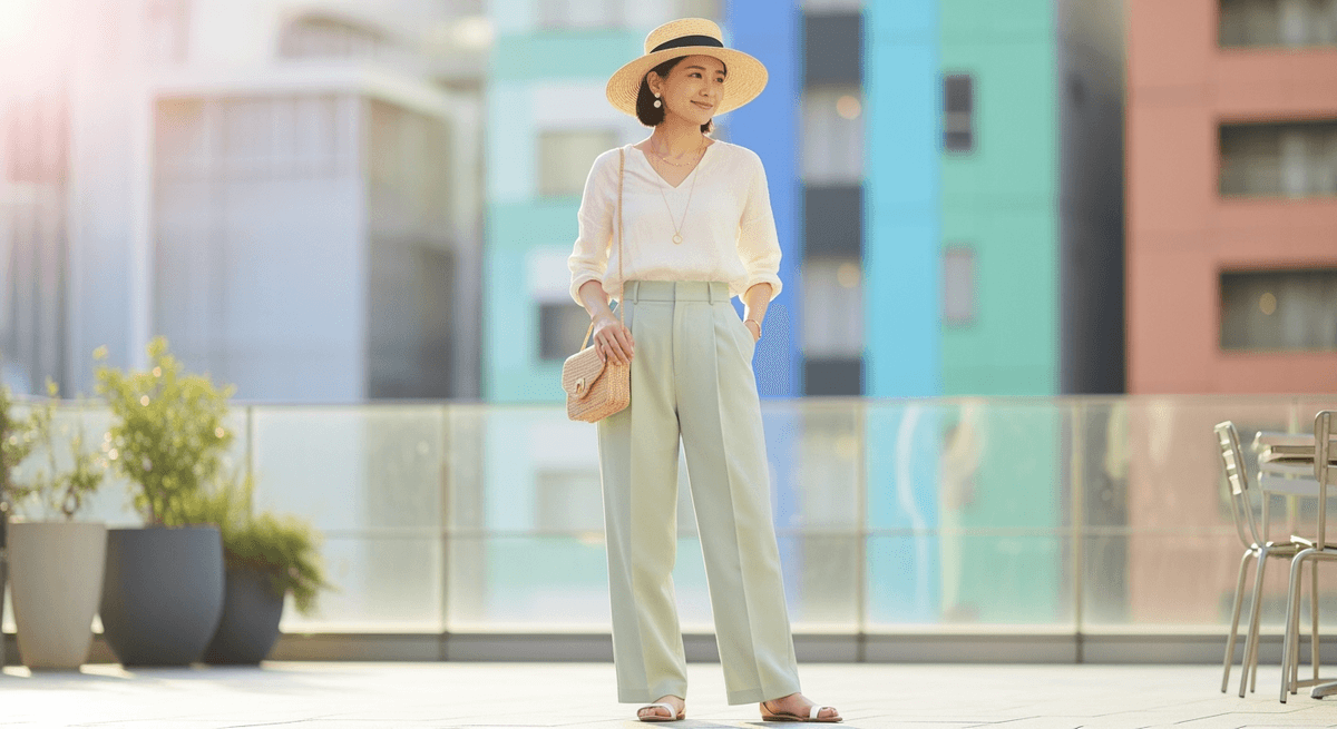 忙しい30代・40代向け「夏の涼しいコーデ」完全攻略法｜素材・色・機能で差がつく3つの秘訣