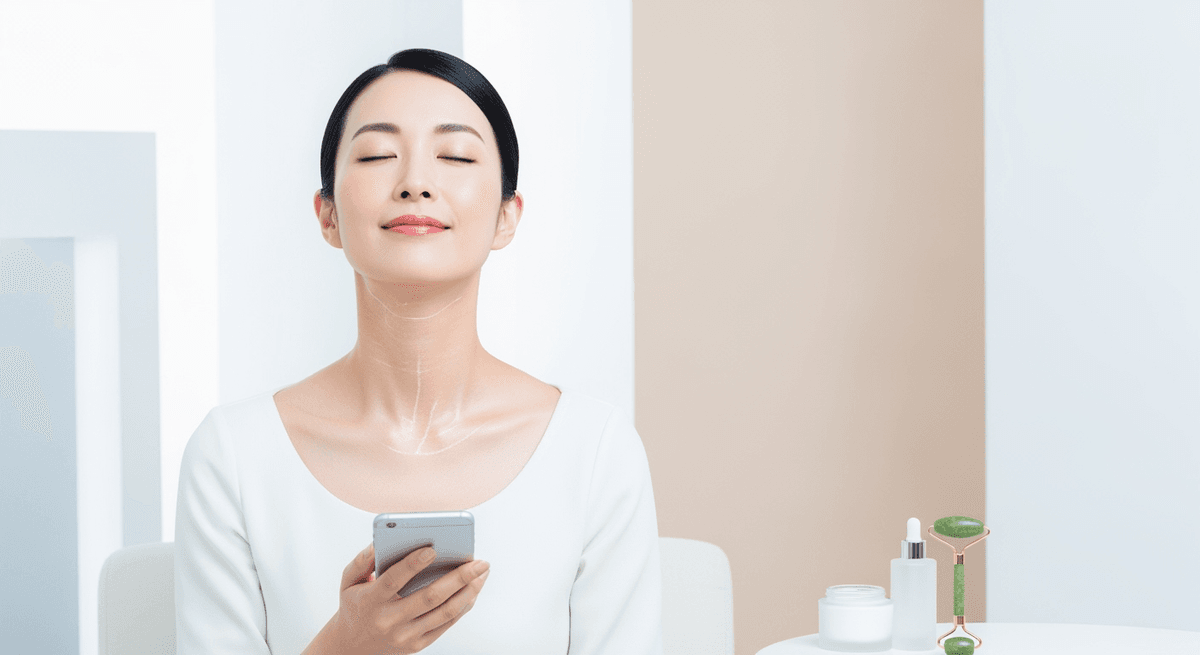 気づいたら首に刻まれた横ジワ…スマホ首が招く老け見えを防ぐ5つの習慣