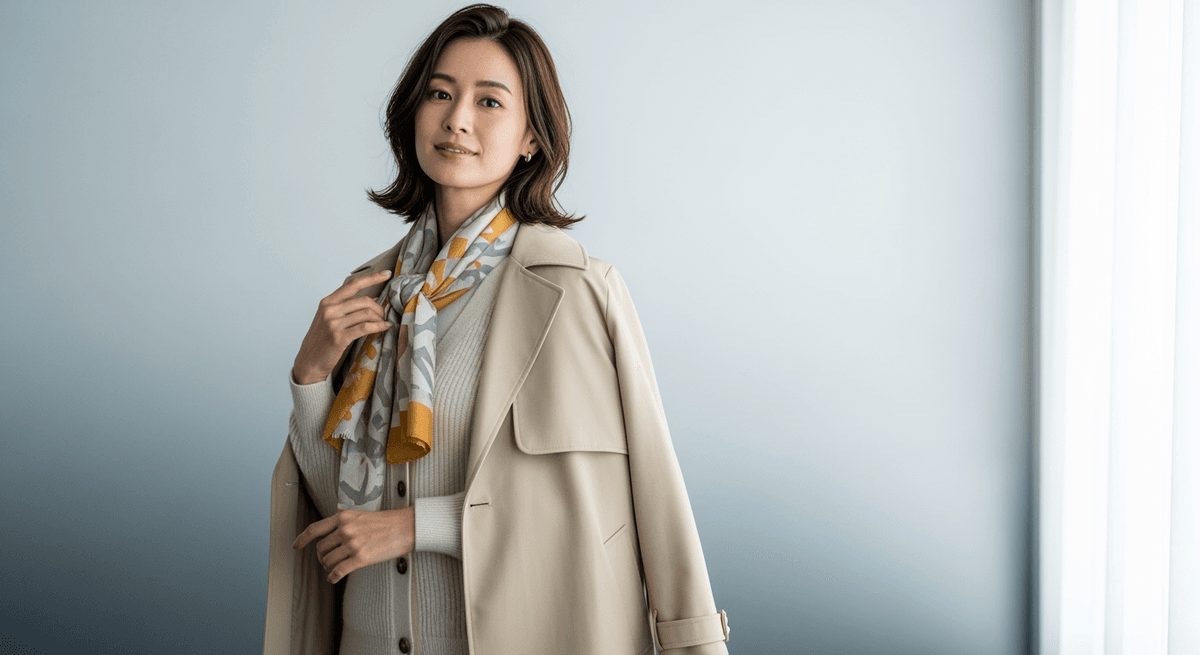 朝晩8℃差でも迷わない！40代が知っておきたい季節の変わり目コーデ術