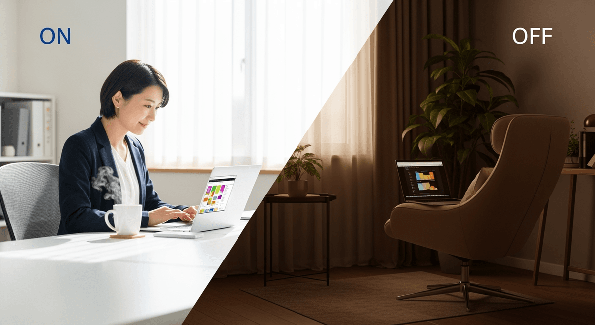 通知で奪われた集中力を23分で取り戻す！30代40代女性のオンオフ切り替え術5選